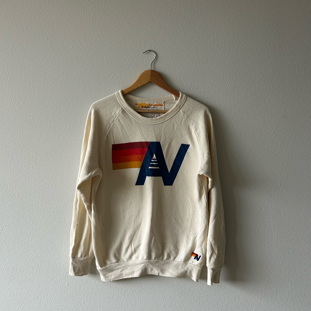 Aviator Nation Logo Crew Sweatshirt